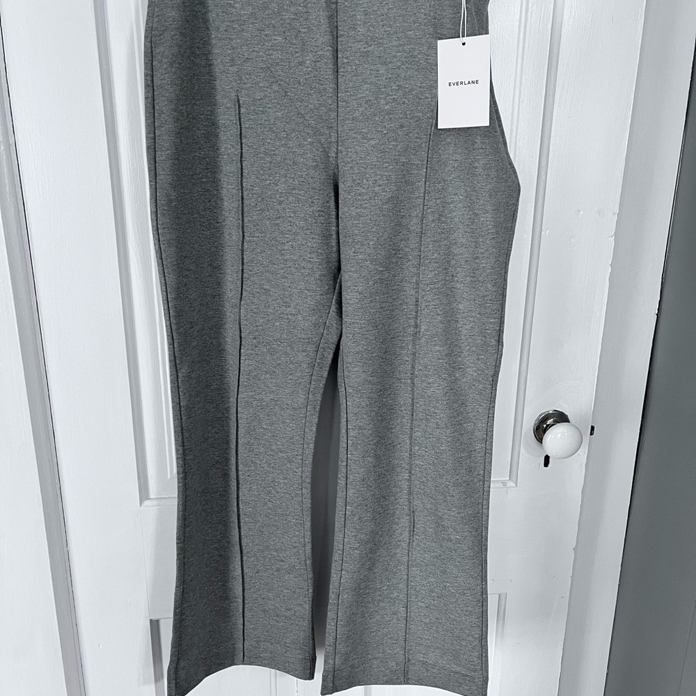 Everlane mid Heather Gray Dream Trousers Sz L